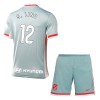 Conjunto (Camiseta+Pantalón Corto) Atlético Madrid S. Lino 12 Segunda Equipación 2024-25 - Niño